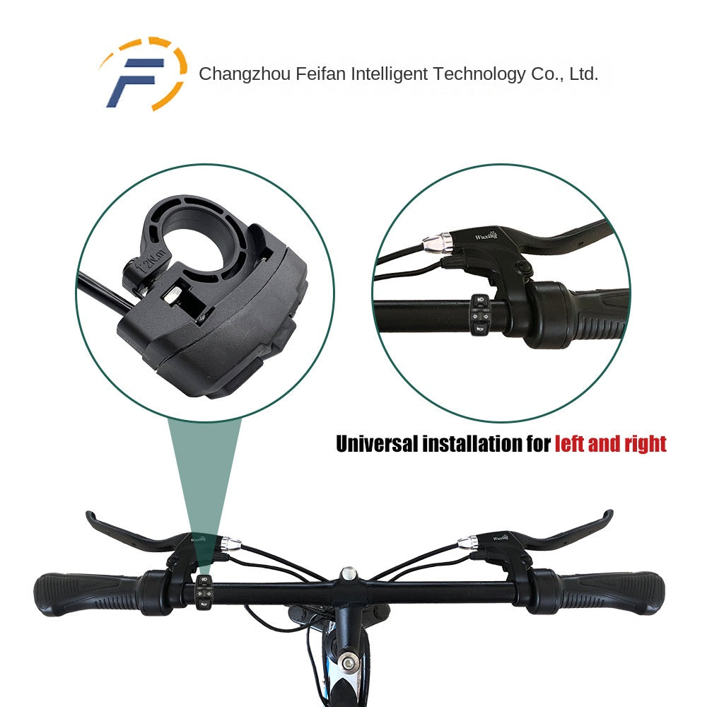 Bicycle Lithium Battery Modification Accessories Five Star DK336 Three-in-One Switch 36v48v Horn Headlight Steering Switch