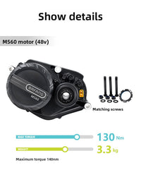 Kit de conversión de bicicleta eléctrica con motor central Bafang M560