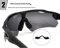 MTB Cycling Glasses Polarized Prescription Set, Outdoor Running Windproof Myopia Glasses