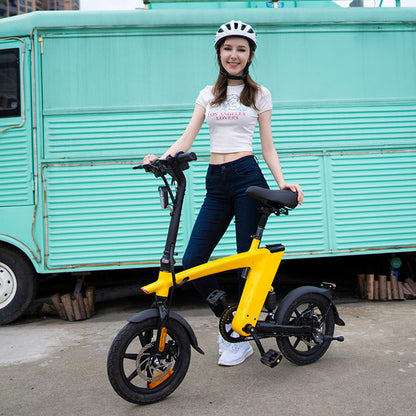 Quick-Fold Design, ideal Electric City Bike for daily commuting and solving the "last mile" travel challenge.