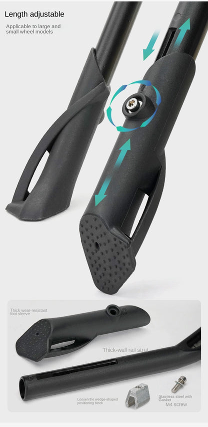 Bicycle Kickstand Center Mount Bike Stand Universal Mountain Bike Road Bike Foot Support Outdoor Cycling Gear Parking Bracket