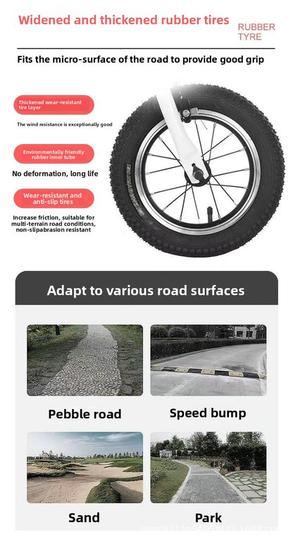 12-16" Portable Folding Bike: Lightweight Mini Bicycle for All Ages