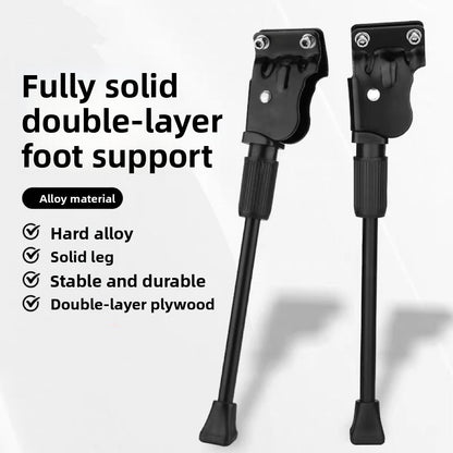 2-Hole MTB Kickstand 24 inch Replacement, 26 inch Bike Side Stand 2-Hole
