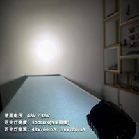 Foco LED plegable superbrillante de 12 W, luz delantera de conducción impermeable para exteriores 