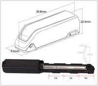 36V/48V 21700 Seatpost Battery Case Conversion, Ebike Seat Tube Battery Pack DIY