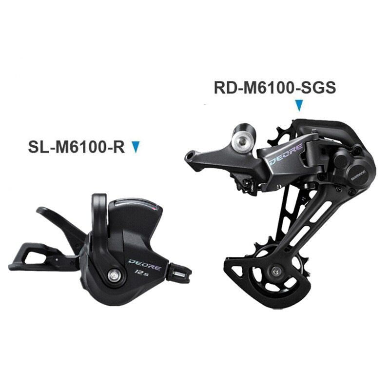 Transmisión SHIMANO Deore de 10 velocidades, cambio trasero MTB de 12 velocidades, cambio mejorado M5100, desviador SHIMANO M7100 