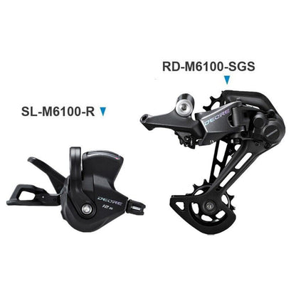 Transmisión SHIMANO Deore de 10 velocidades, cambio trasero MTB de 12 velocidades, cambio mejorado M5100, desviador SHIMANO M7100 
