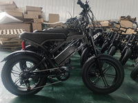 20-Inch Fat-Tire Moped-Style Electric Bike