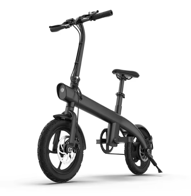 14" Aluminum Folding E-Bike: 36V 250W Rear Hub Motor, 3-Speed, Lightweight Lithium Battery Electric Bicycle