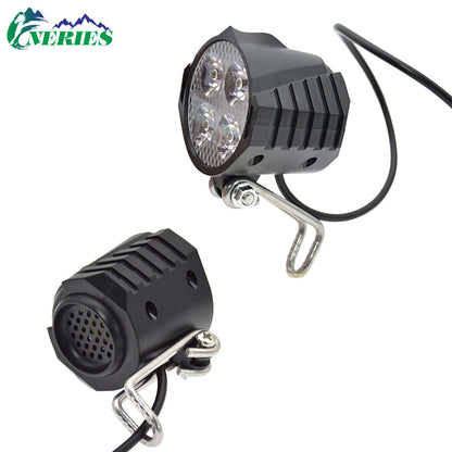 Electric Bicycle High Brightness Front Light Tail Light Brake Turn Signal Combination Five-Star Switch Button Scooter Modification Parts