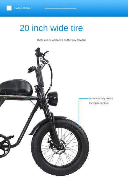 New 20inch Aluminum Alloy 750w High Power Mobility Scooter 13A Lithium Battery Electric Mountain Bike