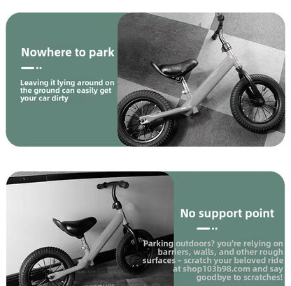 Children Bicycle Parking Rack Accessories, Sturdy Bike Stand for Kids