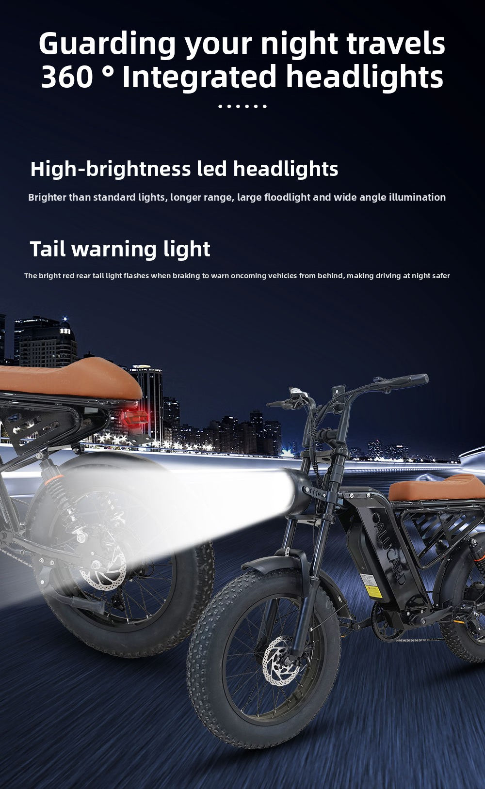 Factory Direct Fat Tire Electric Bike Off-Road Electric Assisted Bicycle European Large Capacity