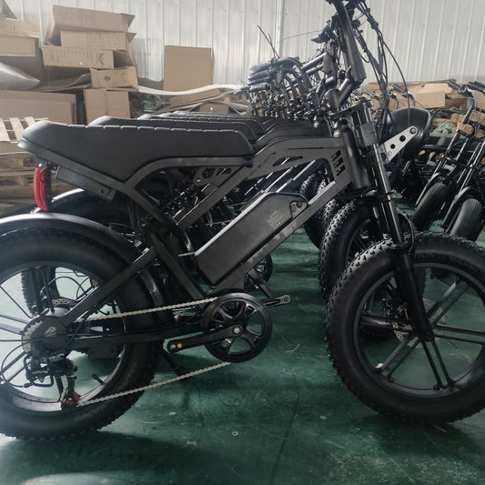 20-Inch Fat-Tire Moped-Style Electric Bike