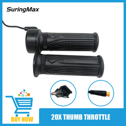 Ebike Throttle Half Grip 76X, Five Star 20X Full Grip Regulator, Lipo Conversion Universal Throttle