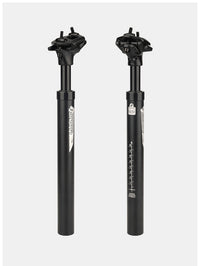 LUNJE mountain bike seatpost, aluminum alloy shock-absorbing seatpost, 350mm shock-absorbing spring seatpost