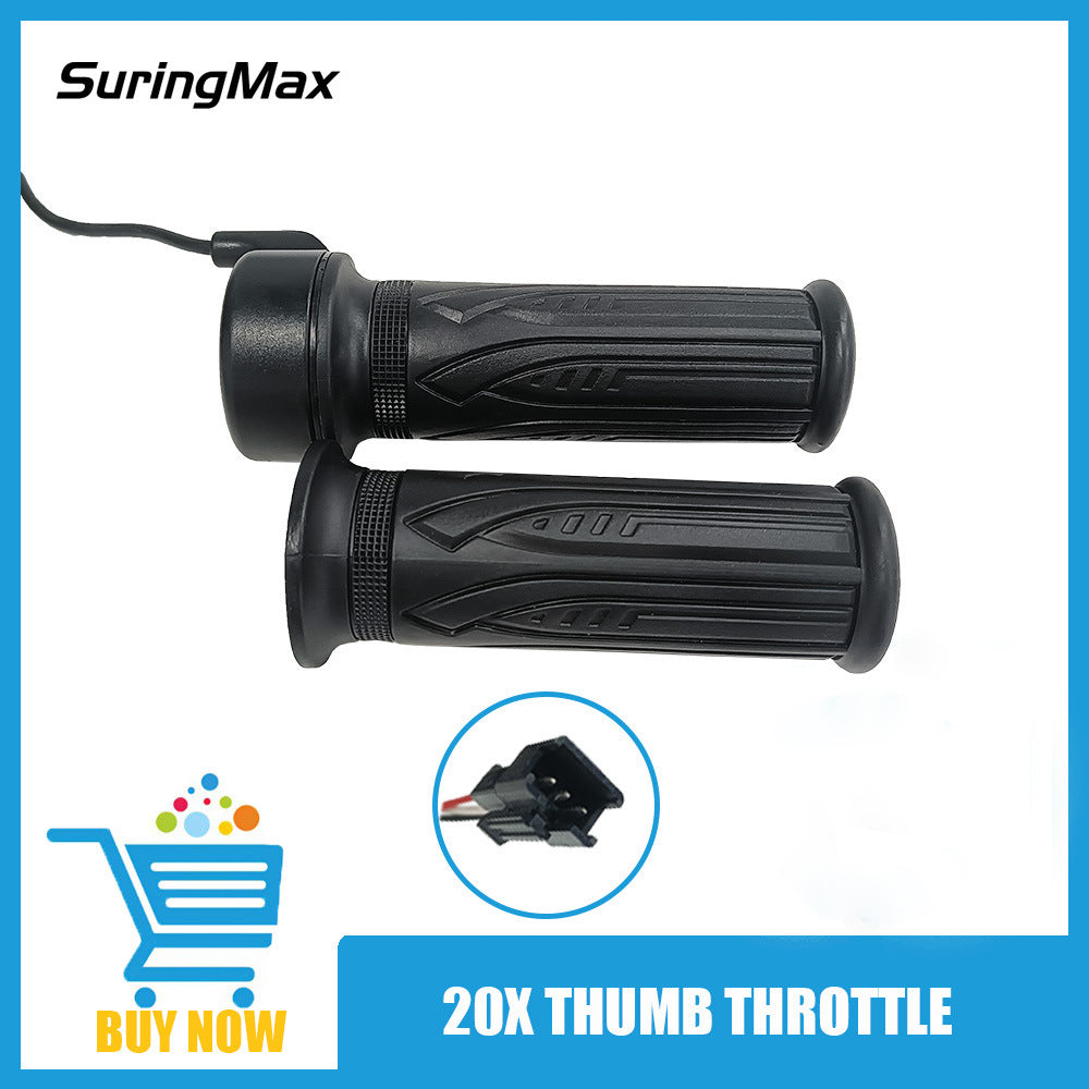 Ebike Throttle Half Grip 76X, Five Star 20X Full Grip Regulator, Lipo Conversion Universal Throttle