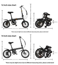 Bicicleta plegable ultraligera de 20 pulgadas: bicicleta de velocidad portátil para todas las edades 