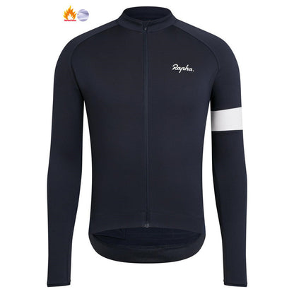 Maillot de ciclismo polar térmico de invierno de manga larga, camiseta unisex de ciclismo de carretera y MTB 