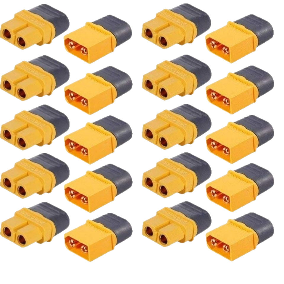 Conector de batería anticortocircuito chapado en oro XT60H 