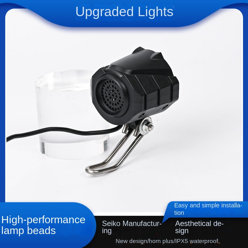 Super Bright Ebike LED Headlight Universal, Scooter LED Headlight Waterproof