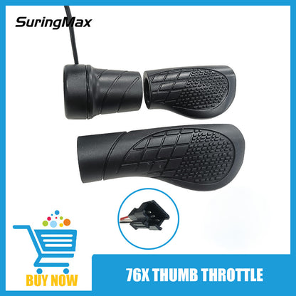 Ebike Throttle Half Grip 76X, Five Star 20X Full Grip Regulator, Lipo Conversion Universal Throttle