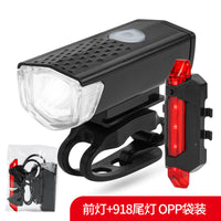 USB Rechargeable Front & Rear Bike Light Set for MTB & Road Bikes