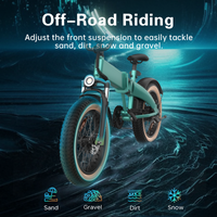 T2 Pro Folding E-Bike with Front Suspension