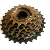 Alineación de los engranajes del cassette de la bicicleta de montaña