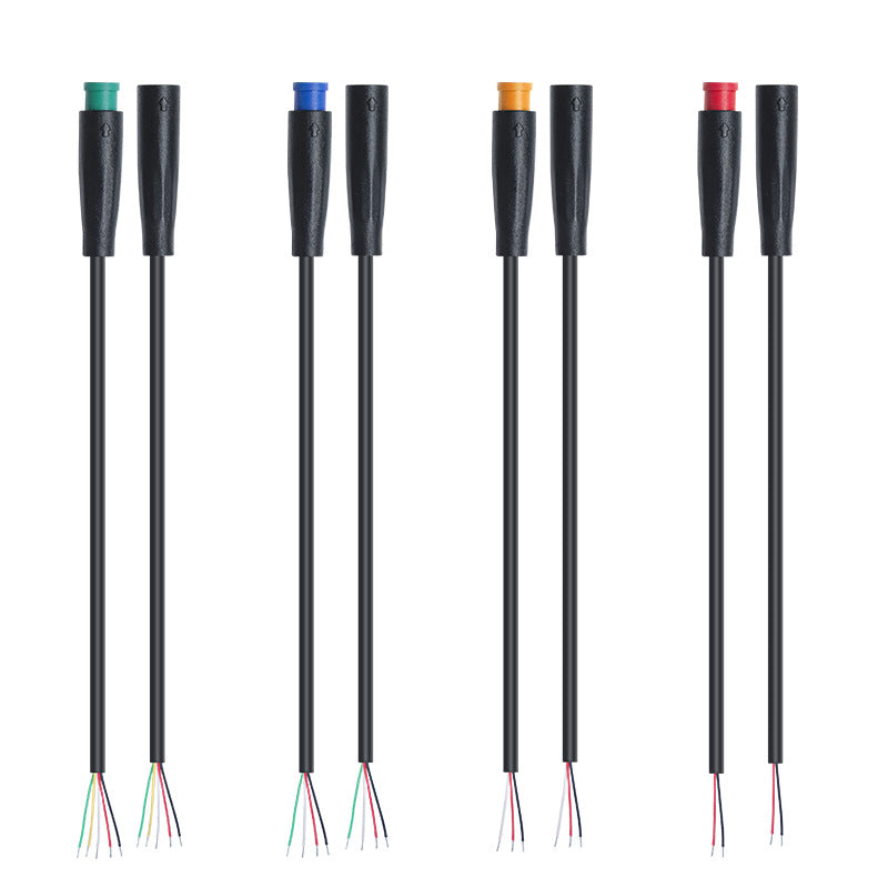 Conector M6 impermeable IP65 para luz LED de bicicleta eléctrica y sensor NTC, arnés de cableado integrado, enchufe rápido para bicicleta eléctrica. 