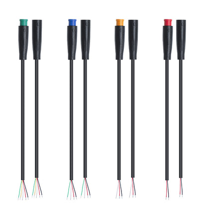 Conector M6 impermeable IP65 para luz LED de bicicleta eléctrica y sensor NTC, arnés de cableado integrado, enchufe rápido para bicicleta eléctrica. 