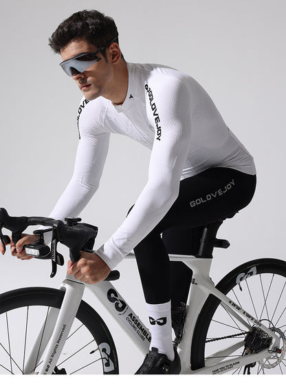 Camiseta deportiva de manga larga para hombre, para correr al aire libre, de secado rápido, para ciclismo de carretera, que absorbe la humedad, para otoño e invierno 
