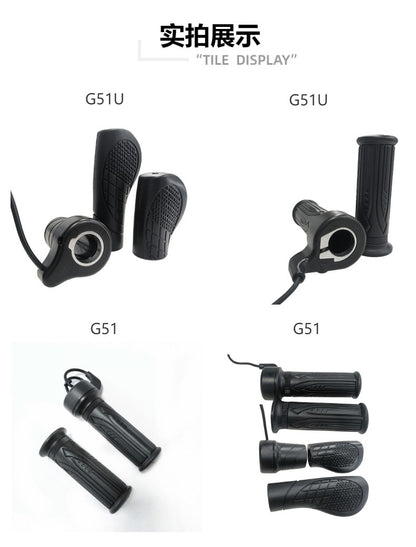 Ebike Throttle Half Grip 76X, Five Star 20X Full Grip Regulator, Lipo Conversion Universal Throttle