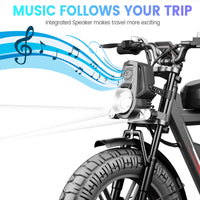 2000W Dual-Motor Electric Bike – 20-Inch Fat-Tire Off-Road E-Bike
