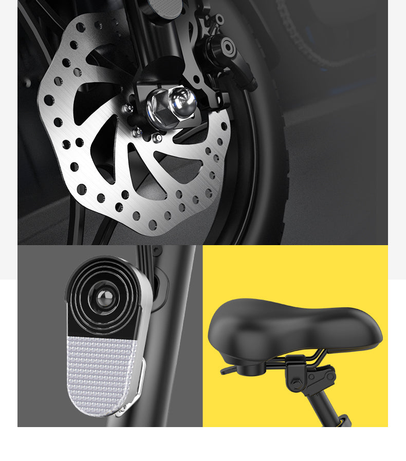 Quick-Fold Design, ideal Electric City Bike for daily commuting and solving the "last mile" travel challenge.