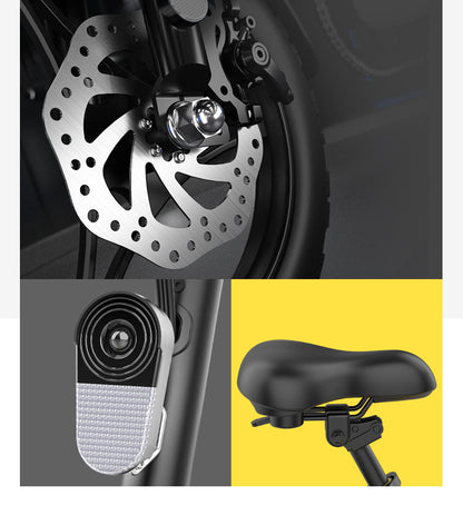 Quick-Fold Design, ideal Electric City Bike for daily commuting and solving the "last mile" travel challenge.