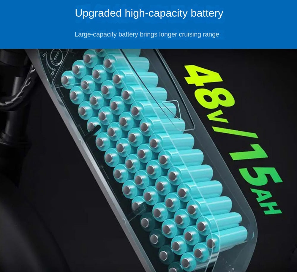 New 20inch Aluminum Alloy 750w High Power Mobility Scooter 13A Lithium Battery Electric Mountain Bike