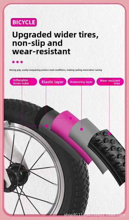 12-16" Portable Folding Bike: Lightweight Mini Bicycle for All Ages