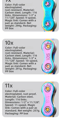 Lightweight Bike Chain 8–12 Speed for MTB & Road Bikes