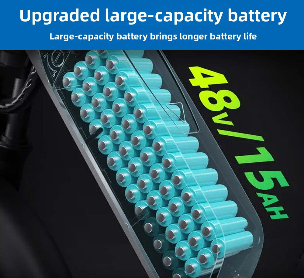 20inch Aluminum Alloy 750w High-power Motor With Shock Absorption Lithium Battery Power-assisted Dual-use Mountain Bike