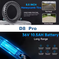 D8 Pro Foldable Electric Scooter 36V 10.5Ah