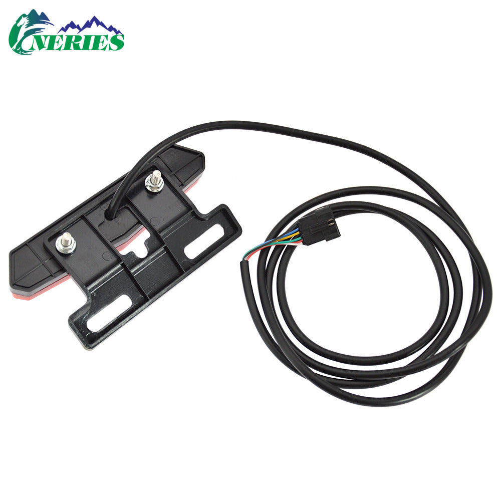Electric Bicycle High Brightness Front Light Tail Light Brake Turn Signal Combination Five-Star Switch Button Scooter Modification Parts