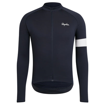 Maillot de ciclismo polar térmico de invierno de manga larga, camiseta unisex de ciclismo de carretera y MTB 