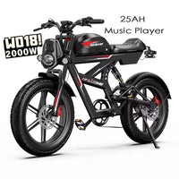 2000W Dual-Motor Electric Bike – 20-Inch Fat-Tire Off-Road E-Bike