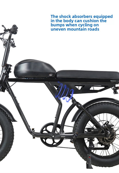 20inch Aluminum Alloy 750w High-power Motor With Shock Absorption Lithium Battery Power-assisted Dual-use Mountain Bike