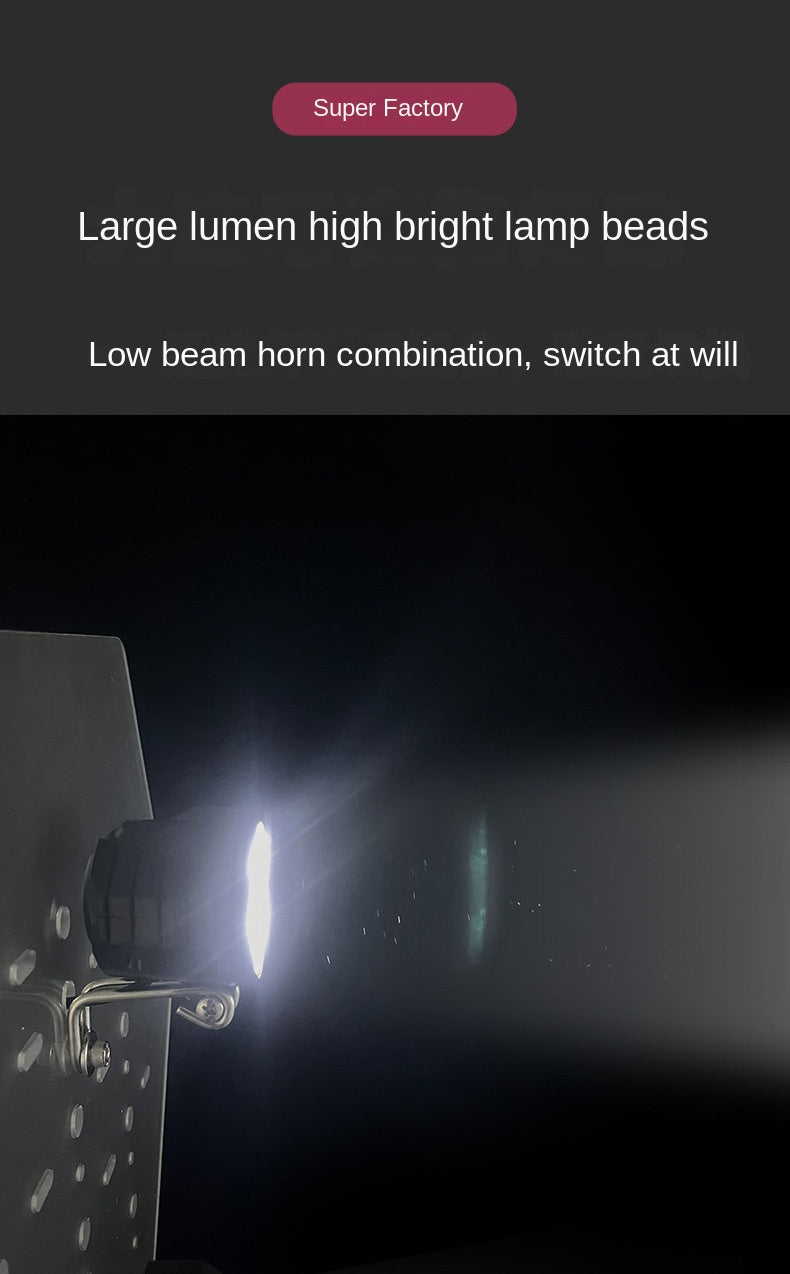 12W Foldable LED Super Bright Spotlight, Waterproof Driving Front Light Outdoor