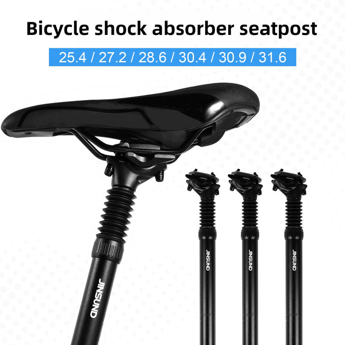 JINSUND spring suspension mountain bike seatpost, available in sizes 27.2/28.6/30.4/30.9/31.6