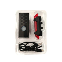 USB Rechargeable Front & Rear Bike Light Set for MTB & Road Bikes