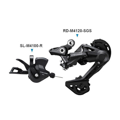 Transmisión SHIMANO Deore de 10 velocidades, cambio trasero MTB de 12 velocidades, cambio mejorado M5100, desviador SHIMANO M7100 