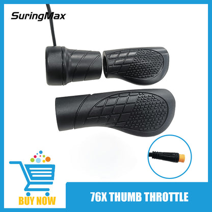 Ebike Throttle Half Grip 76X, Five Star 20X Full Grip Regulator, Lipo Conversion Universal Throttle